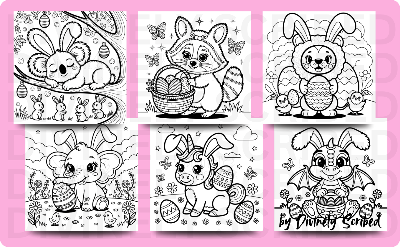 Bold & Bouncy Bunny Buddies: A Fun & Easy Easter Themed Coloring Book