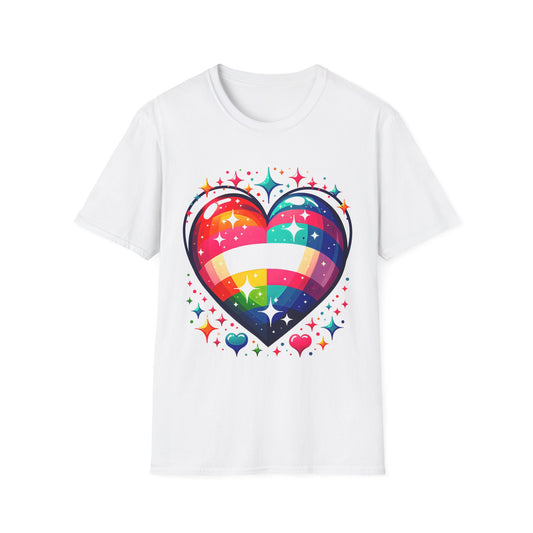 "Rainbow Heart" Valentine's Day T-Shirt