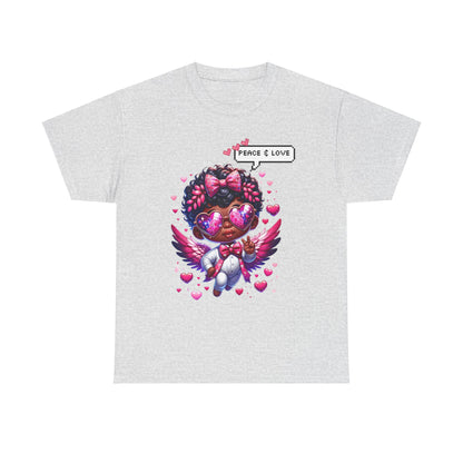 Peace & Love Cherub Unisex T-shirt