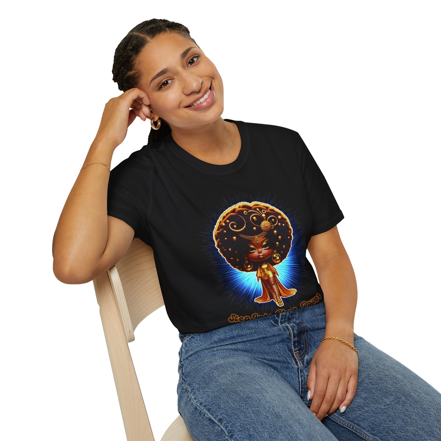 "Step Into Your Power" Unisex Softstyle T-Shirt