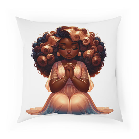 Kneel in Prayer Indoor Pillow