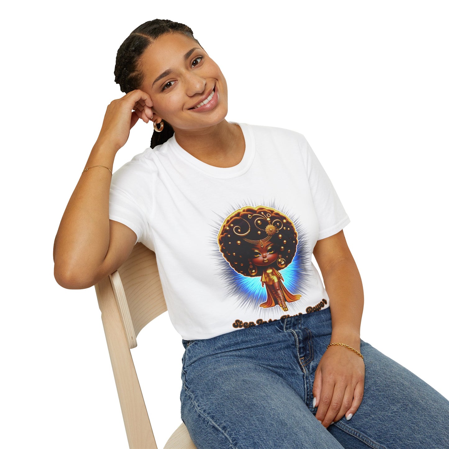 "Step Into Your Power" Unisex Softstyle T-Shirt