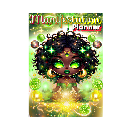 *Digital Product* 🌿 Green Lotus Luxe Manifestation Planner – Your Ultimate Manifestation Guide! 🌿