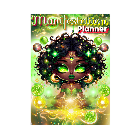 *Digital Product* 🌿 Green Lotus Luxe Manifestation Planner – Your Ultimate Manifestation Guide! 🌿