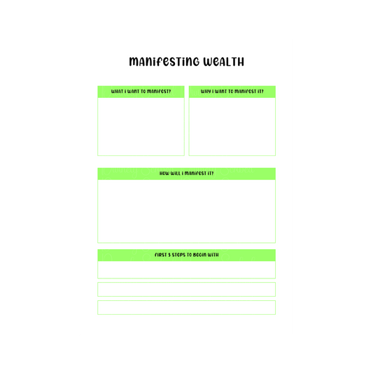 *Digital Product* 🌿 Green Lotus Luxe Manifestation Planner – Your Ultimate Manifestation Guide! 🌿