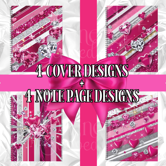 💎"Diamond Drip: Luxe Pink Notebook Bundle" Limited Edition | MRR Included