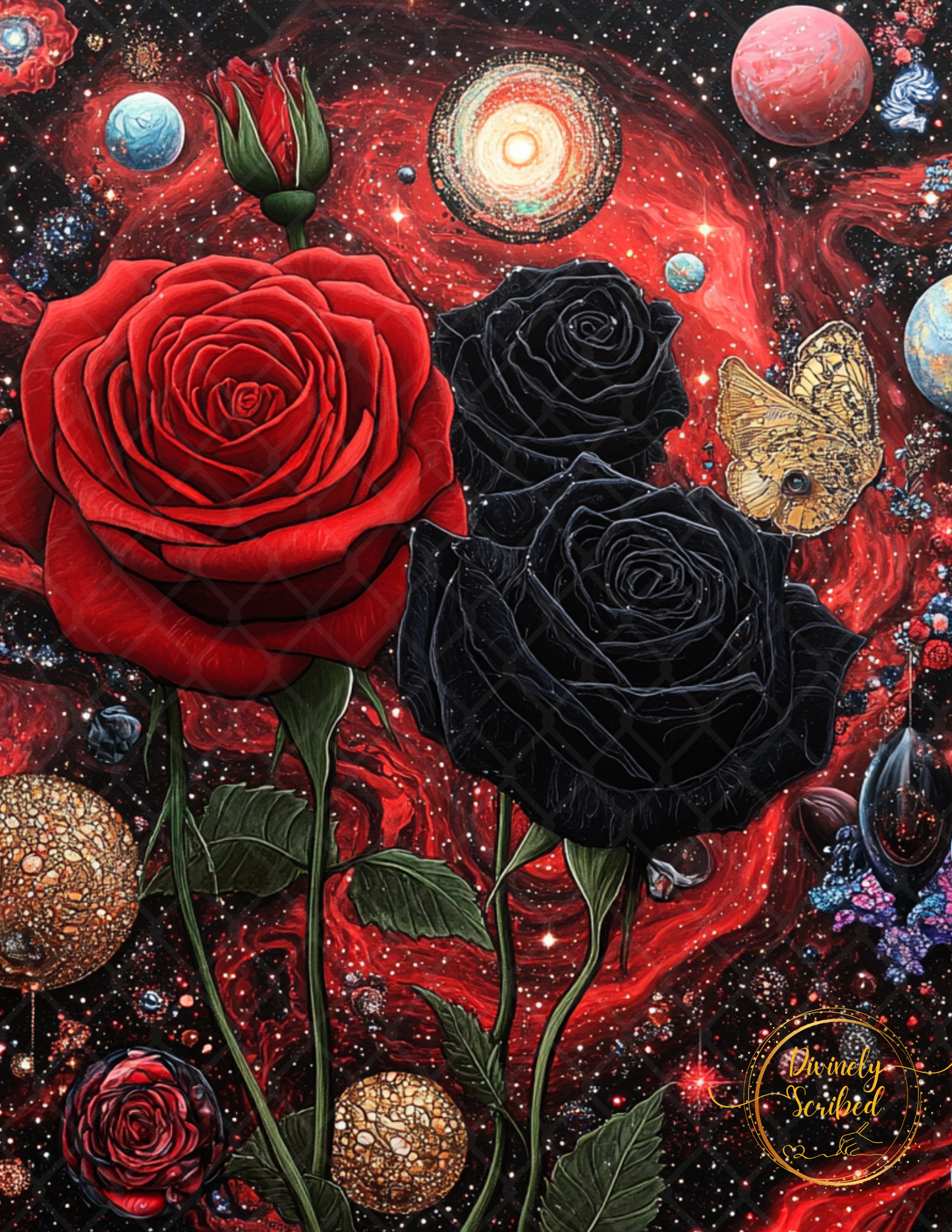 Black Roses & Red Moon Junk Journal Pages Vol. 1
