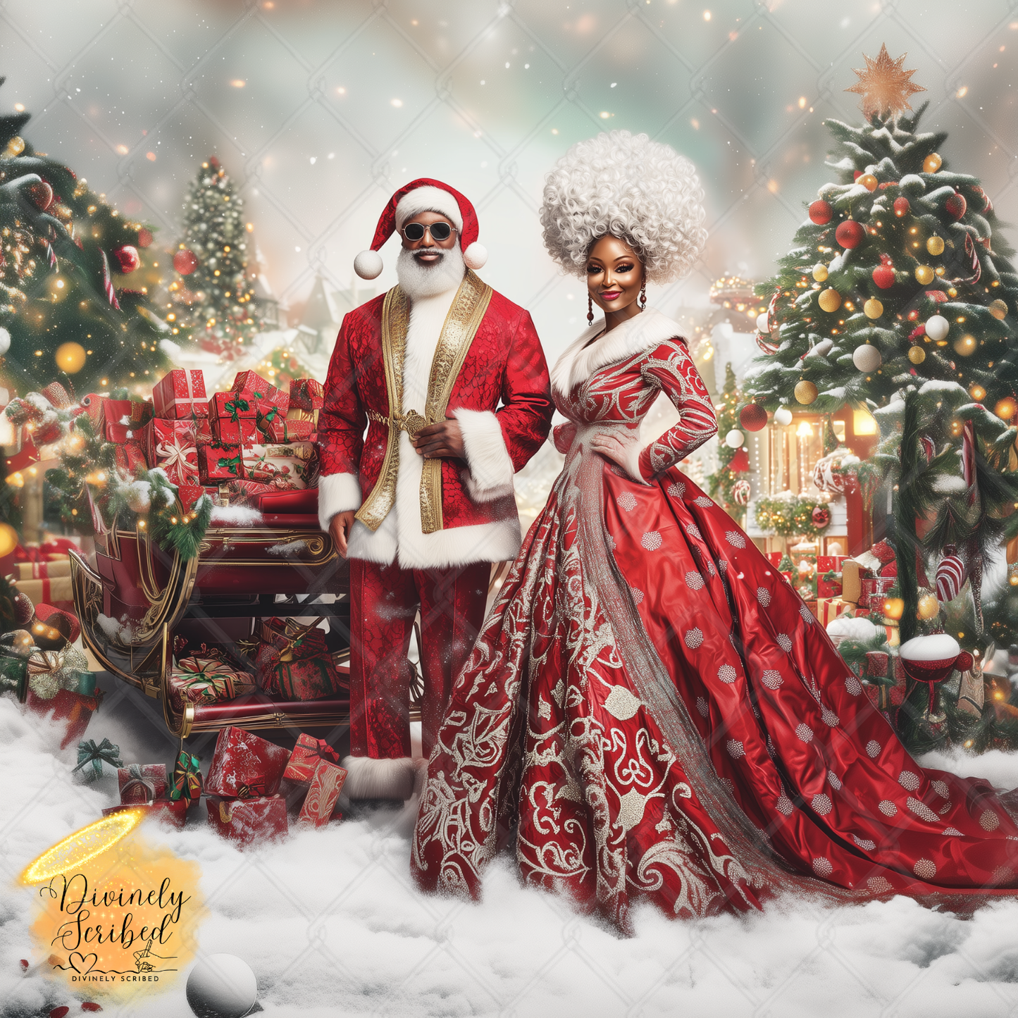 STOCK PHOTOS - MR. & MRS. CLAUS (SET OF 20)