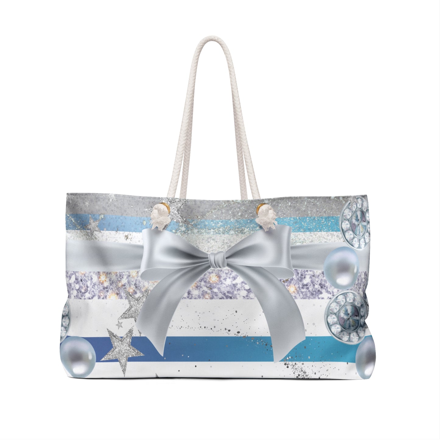 Blue Luxe Weekender Bag