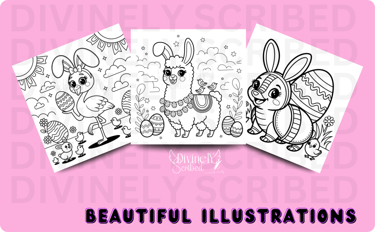 Bold & Bouncy Bunny Buddies: A Fun & Easy Easter Themed Coloring Book