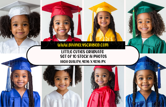 Little Cuties Graduate Stock Photos