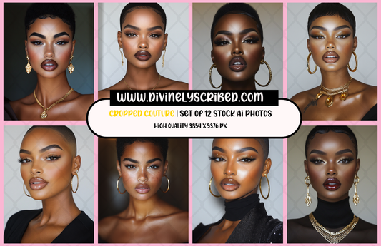 Cropped Couture Set of 14 AI Stock Photos-Digital File